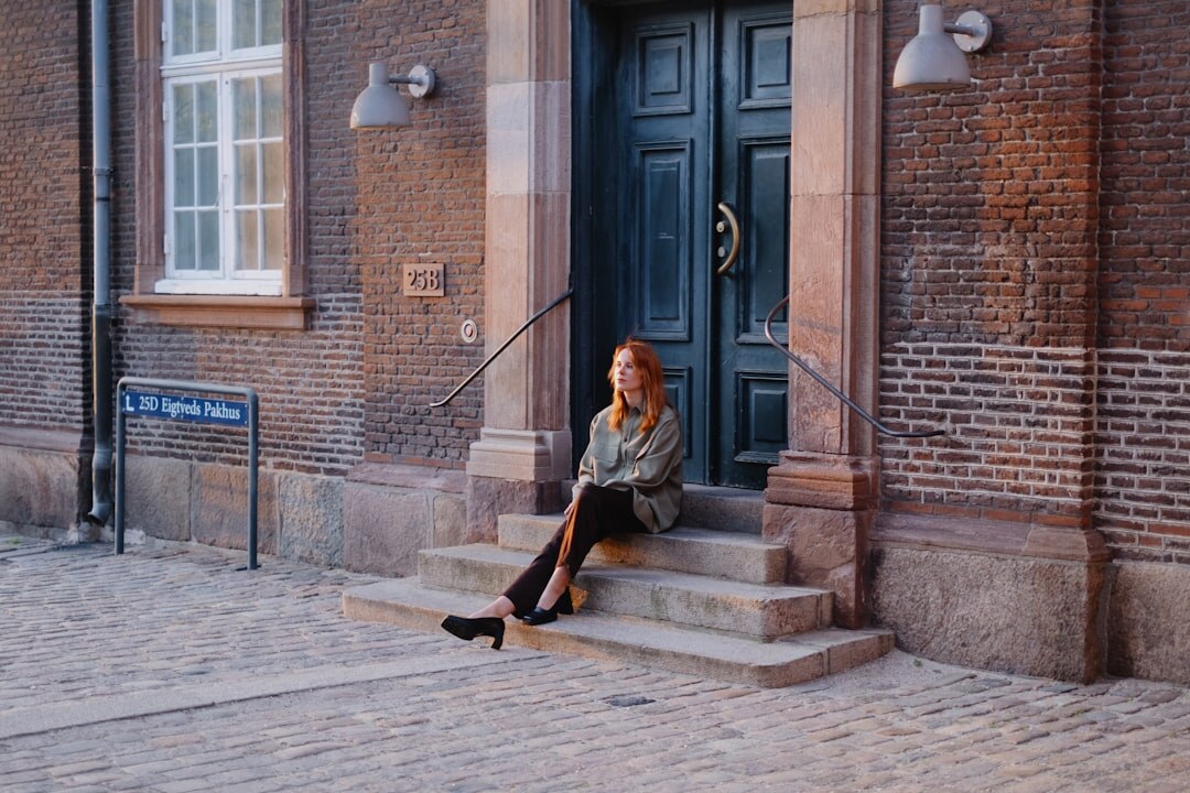 Portrait of a young Danish female interviewer and writer